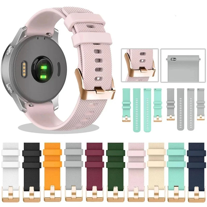 Vivo active 3s 4s Armband für Garmin venu 2s vivomove 3s Vorläufer 255s Active s Armband 18mm Silikon Smart Watch Band Armband Image