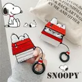 Anime Snoopy Earphone Case Cute Dog House for AirPods 3 1 2 Pro Cartoon Bluetooth Earphone Cover