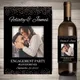 20pcs Custom Wine Bottle Stickers Personalize Photo Wedding Engagement Party Printing Photo Party