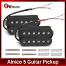 Alnico 5 Elektrische Gitarre Pickup Humbucker Doppel Coil Pickup Alnico V Gitarre teile Schwarz