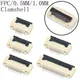 10pcs FPC Connector 0.5mm/1.0mm Pitch Under Clamshell Contact Type Socket FFC Flat Cable Socket 4P