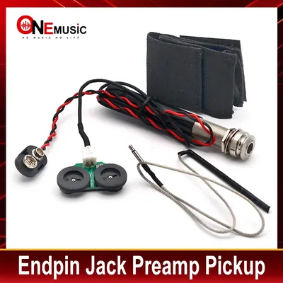 Pen Style Endpin Jack Preamp Pickup Kit für Akustikgitarre Endpin Jack Preamp Kit