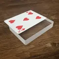 Realistic Glass Card Deck Ice Bound Magic Tricks Props Close Up Illusion Accessories Gimmick Sign