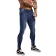 Gingtto Blau Jeans Slim Fit Super Skinny Jeans Für Männer Street Wear Hio Hop Ankle Engen Cut Eng Zu