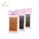 Brown False Eyelash Red Purple Blue Green Pink White Rainbow Flu Colours Mink Individual Eyelash Russian Volume Lashes Extension