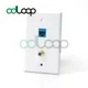 ODLOOP Ethernet Coaxial Wall Plate 2 Port Cat6 Keystone Jack Coupler and Gold-Plated RG6 Keystone