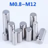 Zylindrischen Pin Pins M1 M 1 5 M2 M 2 5 M3 M4 M5 M6 M8 M10 M12 304 Edelstahl Solide zylindrischen