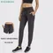 SHINBENE Naked Feel Fabric Workout Sport Joggers Pants Women Waist Drawstring Fitness Running