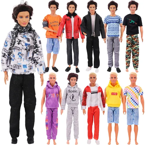 30cm Ken Puppe Kleidung Mode Anzug cooles Outfit Ken Puppen für Barbies Junge Kinder Urlaub Geschenk