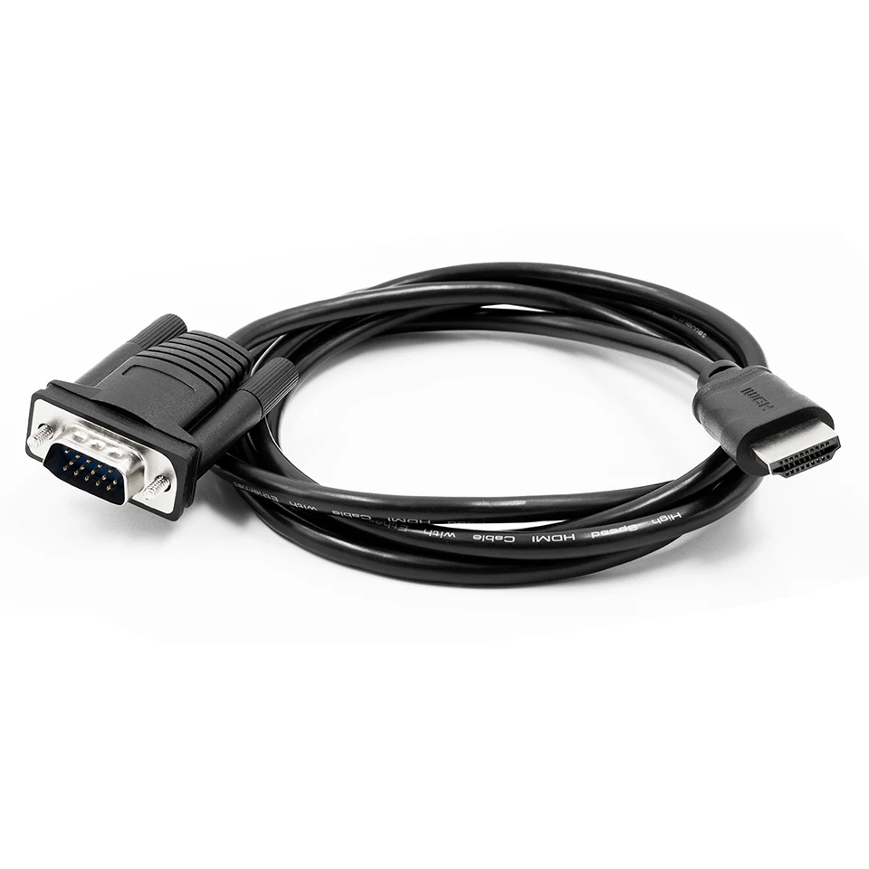 1,5 m HDMI VGA Kabel HDMI zu VGA Kabel Kabel Audio Video HDMI Stecker auf VGA Stecker Kabel für Monitor HDTV Projektor Image
