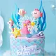 Sea Animals Cake Topper Mermaid Party Decor Octopus Seahorse Cake Decor Princess 1st Birthday Party