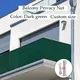 Dark Green HDPE Balcony Privacy Net Fence Shielding Anti-UV Windproof Apartment Balcony Protection