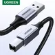 Ugreen USB Printer Cable USB Type B Male to A Male USB 3.0 2.0 Cable for Canon Epson HP ZJiang Label