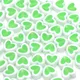 White Green Color Acrylic Beads 8mm 50pcs Love Heart Beads Acrylic Spacer Beads For Jewelry Making