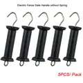 5 Pieces Electric Fence Shock Insulated Fence Plastic Gate Handle Farm Horse Husbandry Heavy Duty