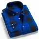 2022 neue Mens Plaid Shirt 100% Baumwolle Hohe Qualität Herren Business Casual Langarm-shirt