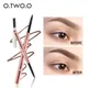 O.TWO.O Eyebrow Pencil 4Colors Retractable Pencil Dual-Sided Brush Fine Tip Shapes Defines Fill Brow