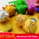 100Pcs 15x15cm DIY Farbigen Alufolie Schokolade Sesam Pille Gold Aluminium Folie Papier Klebreis Ei