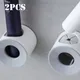 2pcs Toothbrush Holder Bathroom Electric Toothbrush Holder Wall Mounted for Shower Space-Saving