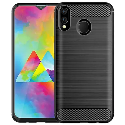 Soft TPU Armor Case For Samsung Galaxy M20 Texture Shockproof Bumper Silicone Case for Galaxy M20 Soft Smart Phone Back Cover