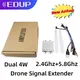 EDUP WiFi Amplifier 4W Dual Band Signal Booster 2.4Ghz 5.8Ghz Long Range Wifi Signal Extender Dual