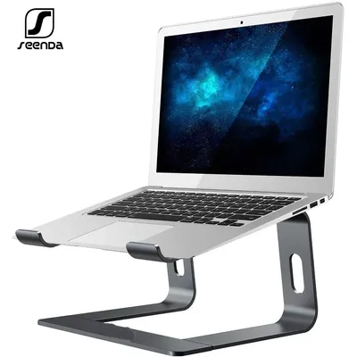 SeenDa Laptop Stand Ergonomic Aluminum Laptop Mount Computer Stand Detachable Laptop Riser Notebook