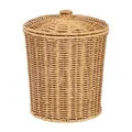 Basket Wicker Storage Trash Can Waste Woven Laundry Baskets Rattan Bin White Garbage Hamper Clothes