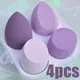 4Pc Beauty Egg Makeup Blender Cosmetic Puff Makeup Sponge Cushion Foundation Powder Sponge Beauty