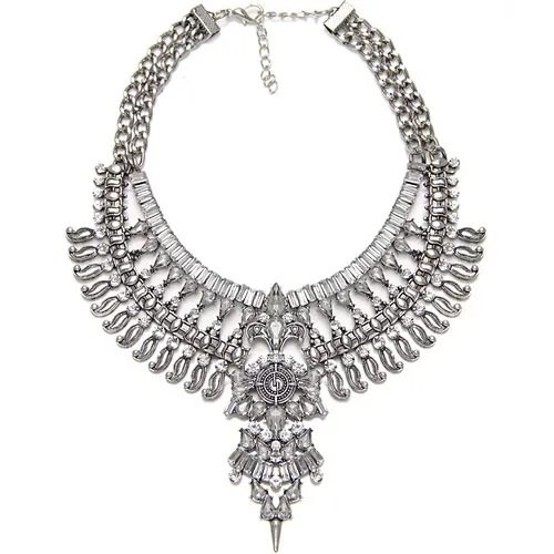 Neue Antike Kristall Edelstein Halsband Luxus Braut Strass Vintage Maxi Aussage Halskette Kragen