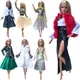 Nk Mode Puppe Wintermantel moderne Plüsch Tops Hosen Alltags kleidung Kleidung für Barbie Puppe