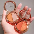 MINSHZEE Eye Shadow Plate Mini Portable Stylish Pearly Orange Golden Glitter Eyeshadow Palette NEW