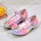 Zapatos niña 23 Mädchen Schuhe Lederschuhe Regenbogens chuhe für Mädchen Pailletten Damenschuhe