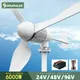 6000W 24V 48V Free Energy Off Grid System Horizontal Home Wind Turbines Wind Generator Power Windmil