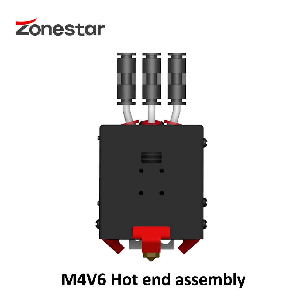 Zones tar m4v6 die 6. Version 4-in-1-out Mix Farbe Hotend-Baugruppe vier Farben Druckkopf düse 1,75mm Filament drucker Image
