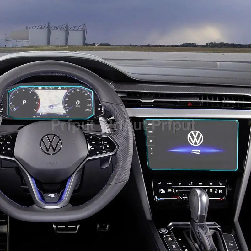 Displayschutzfolie aus gehärtetem Glas, Armaturenbrettschutz für Volkswagen Arteon 2021, 9,2 Zoll, Auto, Infotainment, GPS-Navigation