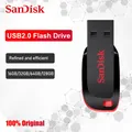 Original SanDisk Cruzer Blade CZ50 USB Flash Drive 128GB 64GB 32GB 16GB Pen Drive USB 2.0 Support