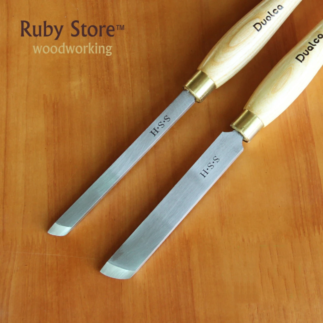 HSS Negativreckschaber Holzdrehmeißel Breite 12 mm oder 22 mm zur Auswahl Image