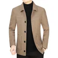 Men Cashmere Blazers Suits Jackets Wool & Blends New Male Business Casual Suits Coats Slim Fit