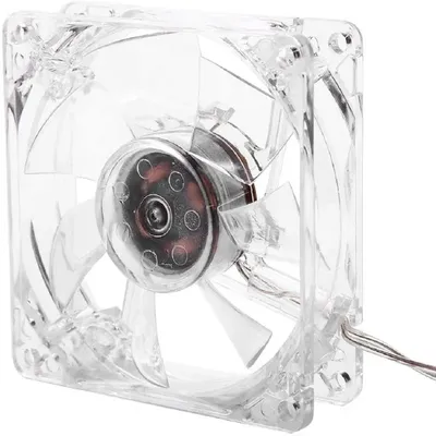 8cm USB buntes Licht transparenter Lüfter 5V CPU Lüfter für PC Computer USB buntes Licht transparente Kühlung Image