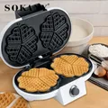 Houselin Belgian Waffle Maker Waffle Iron with Easy to Clean Non-Stick Surfaces Classic 1" Thick
