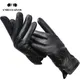 2020 New deer skin gloves male winter Simple mens leather gloves Soft men's gloves Black Genuine