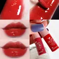 Cherry Pink Lip Plumper Gloss Crystal Jelly Oil Lip Tint Korean Long-lasting Waterproof Lipstick