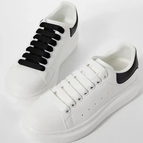 130cm weiß schwarz Farbe Schnürsenkel Schnürsenkel mcq klassische Schnürsenkel lässig weiße Schuhe
