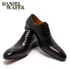 Winter Luxus Männer Echtes Leder Schuhe Lace Up Hochzeit Büro Business Spitz Formale männer Kleid Oxford Schuhe für männer