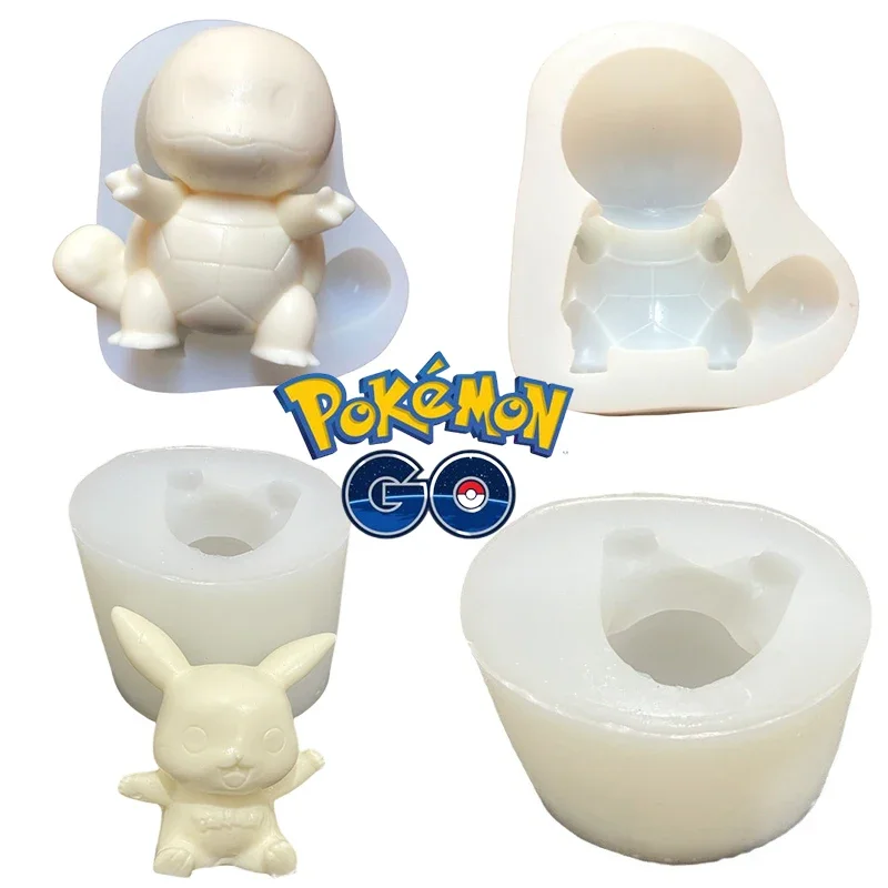 Pokemon Pikachu 3D Schokolade Hochzeit Kuchen Dekorieren Werkzeuge Eiswürfel Seife Form Nette Party DIY Backen Fondant Silikon Form Geschenk Image