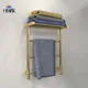 Brushed Gold/Chrome Electric Heated Towel Rail.Thermostatic Towel Dryer.304 Stainless Steel Towel