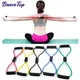 Brace top Yoga Gym Fitness Widerstand 8 Wort Brust Expander Seil Workout Muskel training Gummi