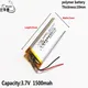 Liter energie batterie 3 7 V 1500MAH 102555 Lithium-Polymer LiPo Akku Für Mp3 kopfhörer PAD DVD