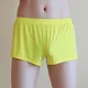 Men Ice Silk Boxer Briefs Trunks Sexy Sheer Breathable Seamless Shorts Underwear Sexy Men's