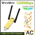 Realtek RTL8812AU/RTL8812BU Dual Band 1200mbps Wireless USB Wifi Network Adapter Antenna Laptop